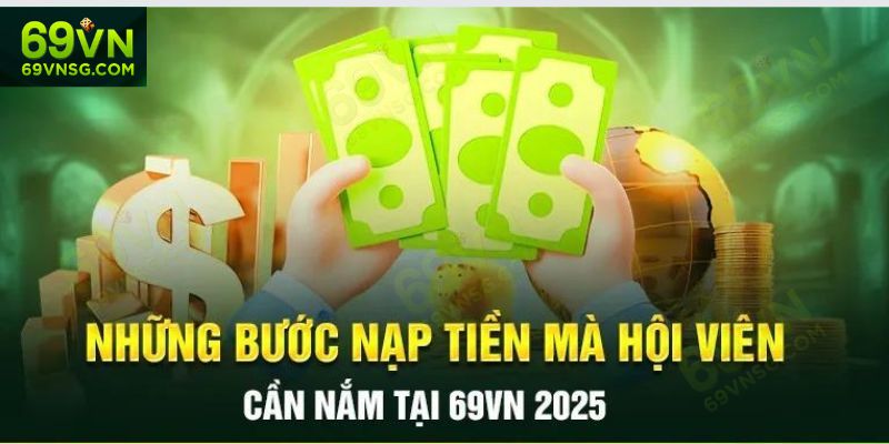 Các bước nạp/rút thưởng 69VN dễ dàng