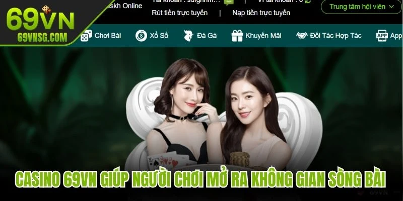 Casino 69VN giúp người chơi mở ra không gian sòng bài đẳng cấp